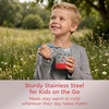 image:imageBentgo Kids Stainless Steel LeakProof Food Jar for Hot or Cold Food  11 fl oz Double Insulated Container with Removable Silicone Bumper Dishwasher Safe Easy Open Lid Ages 3 Cowgirl DreamsTrucks
