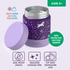 image:imageBentgo Kids Stainless Steel LeakProof Food Jar for Hot or Cold Food  11 fl oz Double Insulated Container with Removable Silicone Bumper Dishwasher Safe Easy Open Lid Ages 3 Cowgirl DreamsUnicorn