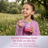 image:imageBentgo Kids Stainless Steel LeakProof Food Jar for Hot or Cold Food  11 fl oz Double Insulated Container with Removable Silicone Bumper Dishwasher Safe Easy Open Lid Ages 3 Cowgirl DreamsFairies