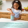 image:imageBentgo Kids Stainless Steel LeakProof Food Jar for Hot or Cold Food  11 fl oz Double Insulated Container with Removable Silicone Bumper Dishwasher Safe Easy Open Lid Ages 3 Cowgirl DreamsPuppy Love