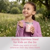 image:imageBentgo Kids Stainless Steel LeakProof Food Jar for Hot or Cold Food  11 fl oz Double Insulated Container with Removable Silicone Bumper Dishwasher Safe Easy Open Lid Ages 3 Cowgirl DreamsBallet and Bows