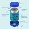 image:imageBentgo Kids Stainless Steel LeakProof Food Jar for Hot or Cold Food  11 fl oz Double Insulated Container with Removable Silicone Bumper Dishwasher Safe Easy Open Lid Ages 3 Cowgirl DreamsShark