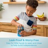 image:imageBentgo Kids Stainless Steel LeakProof Food Jar for Hot or Cold Food  11 fl oz Double Insulated Container with Removable Silicone Bumper Dishwasher Safe Easy Open Lid Ages 3 Cowgirl DreamsDinosaur
