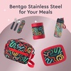 image:imageBentgo Kids Stainless Steel LeakProof Food Jar for Hot or Cold Food  11 fl oz Double Insulated Container with Removable Silicone Bumper Dishwasher Safe Easy Open Lid Ages 3 Cowgirl DreamsSssnakes
