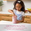 image:imageBentgo Kids Stainless Steel LeakProof Food Jar for Hot or Cold Food  11 fl oz Double Insulated Container with Removable Silicone Bumper Dishwasher Safe Easy Open Lid Ages 3 Cowgirl DreamsBallet and Bows