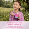 image:imageBentgo Kids Stainless Steel LeakProof Food Jar for Hot or Cold Food  11 fl oz Double Insulated Container with Removable Silicone Bumper Dishwasher Safe Easy Open Lid Ages 3 Cowgirl DreamsRainbows and Butterflies