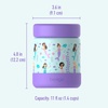 image:imageBentgo Kids Stainless Steel LeakProof Food Jar for Hot or Cold Food  11 fl oz Double Insulated Container with Removable Silicone Bumper Dishwasher Safe Easy Open Lid Ages 3 Cowgirl DreamsSea Life