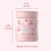 image:imageBentgo Kids Stainless Steel LeakProof Food Jar for Hot or Cold Food  11 fl oz Double Insulated Container with Removable Silicone Bumper Dishwasher Safe Easy Open Lid Ages 3 Cowgirl DreamsBallet and Bows