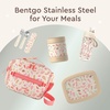 image:imageBentgo Kids Stainless Steel LeakProof Food Jar for Hot or Cold Food  11 fl oz Double Insulated Container with Removable Silicone Bumper Dishwasher Safe Easy Open Lid Ages 3 Cowgirl DreamsCowgirl Dreams