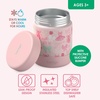 image:imageBentgo Kids Stainless Steel LeakProof Food Jar for Hot or Cold Food  11 fl oz Double Insulated Container with Removable Silicone Bumper Dishwasher Safe Easy Open Lid Ages 3 Cowgirl DreamsBallet and Bows