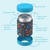 image:imageBentgo Kids Stainless Steel LeakProof Food Jar for Hot or Cold Food  11 fl oz Double Insulated Container with Removable Silicone Bumper Dishwasher Safe Easy Open Lid Ages 3 Cowgirl DreamsDinosaur