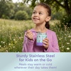 image:imageBentgo Kids Stainless Steel LeakProof Food Jar for Hot or Cold Food  11 fl oz Double Insulated Container with Removable Silicone Bumper Dishwasher Safe Easy Open Lid Ages 3 Cowgirl DreamsSea Life