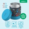 image:imageBentgo Kids Stainless Steel LeakProof Food Jar for Hot or Cold Food  11 fl oz Double Insulated Container with Removable Silicone Bumper Dishwasher Safe Easy Open Lid Ages 3 Cowgirl DreamsDinosaur