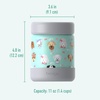 image:imageBentgo Kids Stainless Steel LeakProof Food Jar for Hot or Cold Food  11 fl oz Double Insulated Container with Removable Silicone Bumper Dishwasher Safe Easy Open Lid Ages 3 Cowgirl DreamsPuppy Love