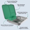 image:imageBentgo Kids Stainless Steel LeakResistant Lunch Box 3 Compartments  Bonus Silicone Container PFAS amp BPAFree OdorResistant Dishwasher Safe Ages 3 GreenGreen