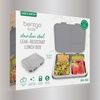 image:imageBentgo Kids Stainless Steel LeakResistant Lunch Box 3 Compartments  Bonus Silicone Container PFAS amp BPAFree OdorResistant Dishwasher Safe Ages 3 GreenSilver