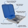 image:imageBentgo Kids Stainless Steel LeakResistant Lunch Box 3 Compartments  Bonus Silicone Container PFAS amp BPAFree OdorResistant Dishwasher Safe Ages 3 GreenBlue