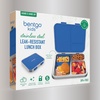 image:imageBentgo Kids Stainless Steel LeakResistant Lunch Box 3 Compartments  Bonus Silicone Container PFAS amp BPAFree OdorResistant Dishwasher Safe Ages 3 GreenBlue