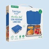 image:imageBentgo Kids Stainless Steel LeakResistant Lunch Box 3 Compartments  Bonus Silicone Container PFAS amp BPAFree OdorResistant Dishwasher Safe Ages 3 GreenBlue