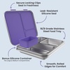 image:imageBentgo Kids Stainless Steel LeakResistant Lunch Box 3 Compartments  Bonus Silicone Container PFAS amp BPAFree OdorResistant Dishwasher Safe Ages 3 GreenPurple