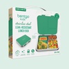 image:imageBentgo Kids Stainless Steel LeakResistant Lunch Box 3 Compartments  Bonus Silicone Container PFAS amp BPAFree OdorResistant Dishwasher Safe Ages 3 GreenGreen