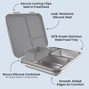 image:imageBentgo Kids Stainless Steel LeakResistant Lunch Box 3 Compartments  Bonus Silicone Container PFAS amp BPAFree OdorResistant Dishwasher Safe Ages 3 GreenSilver