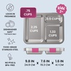 image:imageBentgo Kids Stainless Steel LeakResistant Lunch Box 3 Compartments  Bonus Silicone Container PFAS amp BPAFree OdorResistant Dishwasher Safe Ages 3 GreenFuchsia