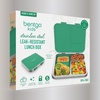 image:imageBentgo Kids Stainless Steel LeakResistant Lunch Box 3 Compartments  Bonus Silicone Container PFAS amp BPAFree OdorResistant Dishwasher Safe Ages 3 GreenGreen