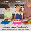 image:imageBentgo Kids Stainless Steel LeakResistant Lunch Box 3 Compartments  Bonus Silicone Container PFAS amp BPAFree OdorResistant Dishwasher Safe Ages 3 GreenBlue