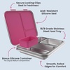 image:imageBentgo Kids Stainless Steel LeakResistant Lunch Box 3 Compartments  Bonus Silicone Container PFAS amp BPAFree OdorResistant Dishwasher Safe Ages 3 GreenFuchsia