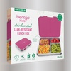 image:imageBentgo Kids Stainless Steel LeakResistant Lunch Box 3 Compartments  Bonus Silicone Container PFAS amp BPAFree OdorResistant Dishwasher Safe Ages 3 GreenFuchsia