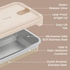 image:imageBentgo MicroSteel Heat amp Eat LeakProof Stainless Steel Container  MicrowaveSafe Airtight Easy to Clean Lightweight Food Storage with Silicone Lid Snack Size 2Cup Capacity RoseDinner Size 55 Cups Gold
