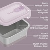 image:imageBentgo MicroSteel Heat amp Eat LeakProof Stainless Steel Container  MicrowaveSafe Airtight Easy to Clean Lightweight Food Storage with Silicone Lid Snack Size 2Cup Capacity RoseLunch Size 3 Cups Dusk
