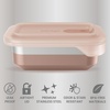 image:imageBentgo MicroSteel Heat amp Eat LeakProof Stainless Steel Container  MicrowaveSafe Airtight Easy to Clean Lightweight Food Storage with Silicone Lid Snack Size 2Cup Capacity RoseSnack Size 2 Cups Rose