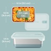 image:imageBentgo MicroSteel Heat amp Eat LeakProof Stainless Steel Container  MicrowaveSafe Airtight Easy to Clean Lightweight Food Storage with Silicone Lid Snack Size 2Cup Capacity RoseFamily Size 85 Cups Aqua