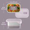 image:imageBentgo MicroSteel Heat amp Eat LeakProof Stainless Steel Container  MicrowaveSafe Airtight Easy to Clean Lightweight Food Storage with Silicone Lid Snack Size 2Cup Capacity RoseLunch Size 3 Cups Dusk