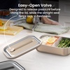 image:imageBentgo MicroSteel LeakProof Bento Lunch Box Microwave amp OvenSafe  5Cup Capacity Removable Divider Airtight Lid BPA amp PFASFree TopRack DishwasherSafe AquaGold