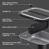 image:imageBentgo MicroSteel LeakProof Bento Lunch Box Microwave amp OvenSafe  5Cup Capacity Removable Divider Airtight Lid BPA amp PFASFree TopRack DishwasherSafe AquaCarbon Black