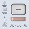 image:imageBentgo MicroSteel LeakProof Bento Lunch Box Microwave amp OvenSafe  5Cup Capacity Removable Divider Airtight Lid BPA amp PFASFree TopRack DishwasherSafe AquaRose Gold