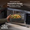 image:imageBentgo MicroSteel LeakProof Bento Lunch Box Microwave amp OvenSafe  5Cup Capacity Removable Divider Airtight Lid BPA amp PFASFree TopRack DishwasherSafe AquaCarbon Black