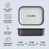 image:imageBentgo MicroSteel LeakProof Bento Lunch Box Microwave amp OvenSafe  5Cup Capacity Removable Divider Airtight Lid BPA amp PFASFree TopRack DishwasherSafe AquaCarbon Black
