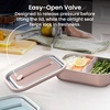image:imageBentgo MicroSteel LeakProof Bento Lunch Box Microwave amp OvenSafe  5Cup Capacity Removable Divider Airtight Lid BPA amp PFASFree TopRack DishwasherSafe AquaRose Gold