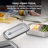 image:imageBentgo MicroSteel LeakProof Bento Lunch Box Microwave amp OvenSafe  5Cup Capacity Removable Divider Airtight Lid BPA amp PFASFree TopRack DishwasherSafe AquaStainless Steel