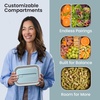 image:imageBentgo MicroSteel LeakProof Bento Lunch Box Microwave amp OvenSafe  5Cup Capacity Removable Divider Airtight Lid BPA amp PFASFree TopRack DishwasherSafe AquaAqua