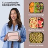 image:imageBentgo MicroSteel LeakProof Bento Lunch Box Microwave amp OvenSafe  5Cup Capacity Removable Divider Airtight Lid BPA amp PFASFree TopRack DishwasherSafe AquaRose Gold