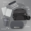 image:imageBentgo Modern Adult Bento Lunch Box with 34 Compartments  LeakResistant 55Cup Capacity Adjustable Divider Microwave amp DishwasherSafe Tray Mint GreenDark Gray