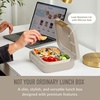 image:imageBentgo Modern Adult Bento Lunch Box with 34 Compartments  LeakResistant 55Cup Capacity Adjustable Divider Microwave amp DishwasherSafe Tray Mint GreenSandstone