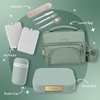 image:imageBentgo Modern Adult Bento Lunch Box with 34 Compartments  LeakResistant 55Cup Capacity Adjustable Divider Microwave amp DishwasherSafe Tray Mint GreenMint Green
