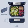 image:imageBentgo Modern Adult Bento Lunch Box with 34 Compartments  LeakResistant 55Cup Capacity Adjustable Divider Microwave amp DishwasherSafe Tray Mint GreenNavy