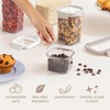 image:imageBentgo Pantry 3Piece AllPurpose Scoop Set 12 Cup BPAFree Clear  Lightweight Portion Control Dishwasher Safe Fits Pantry Containers Ideal for Flour Sugar Coffee amp Candy Clear3Piece Set Scoop Accessories  Clear